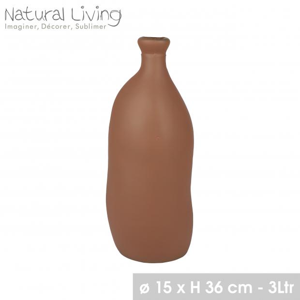 VASO LEA 3L TERRACOTA NATURAL LIVING