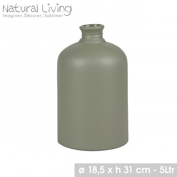 VASO SARAH 5L OLIVA  NATURAL LIVING