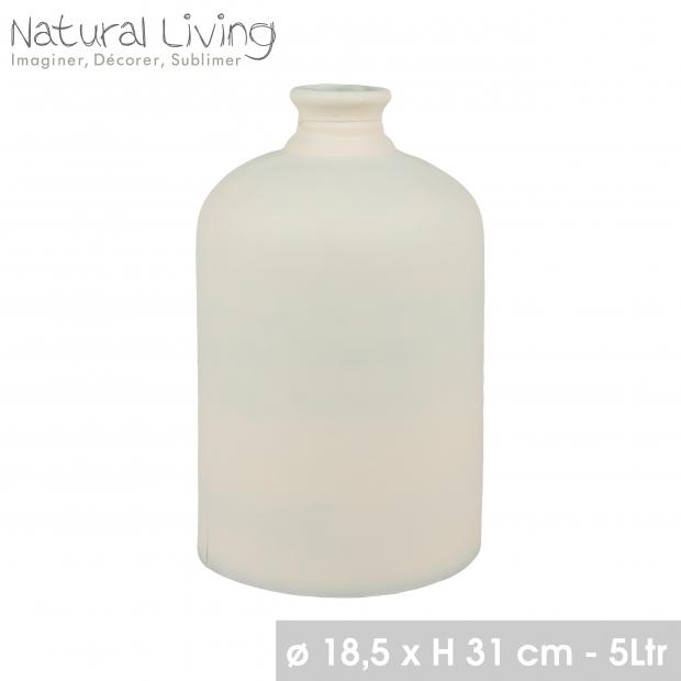 VASO SARAH 5L NIEVE NATURAL LIVING