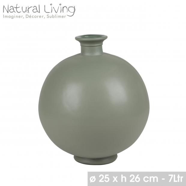 VASO OPERA 7L ACEITUNA NATURAL LIVING