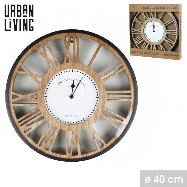 "BIG BEN" - RELOJ DE PARED METAL Y MDF 40cm