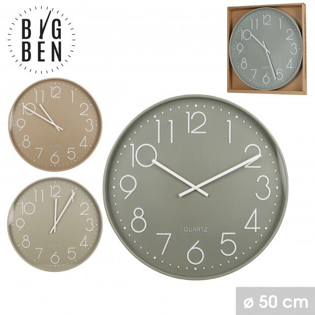 "BIG BEN" HORLOGE MURALE D50CM VERDE OSCURO