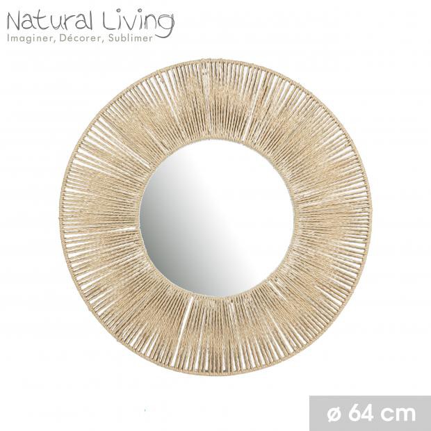 NATURAL LIVING - ESPEJO ASTRE DE CUERDA 64CM