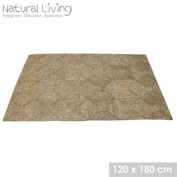ALFOMBRA DE JUNCO MARINO NATURAL LIVING 120X180CM