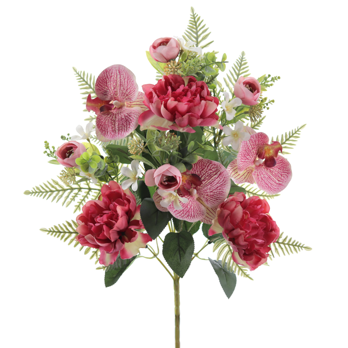 PALMA PEONIAS ORQUIDEAS x 10 FUCSIA