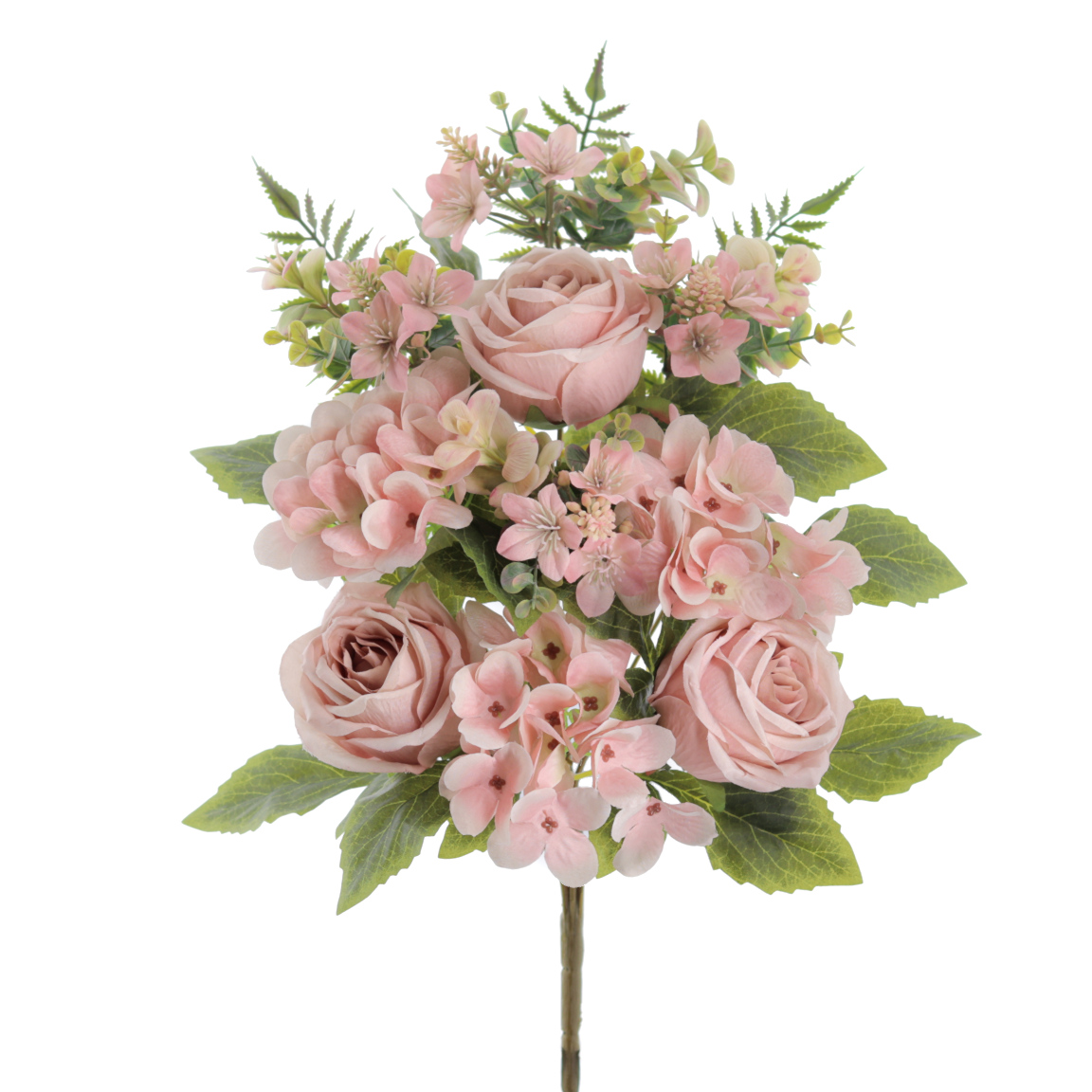 PALMA ROSAS HORTENSIAS 56CM SALMON