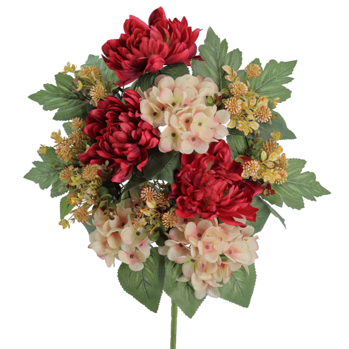 PALMA HYDRANGEA MUM 56CM ROJO