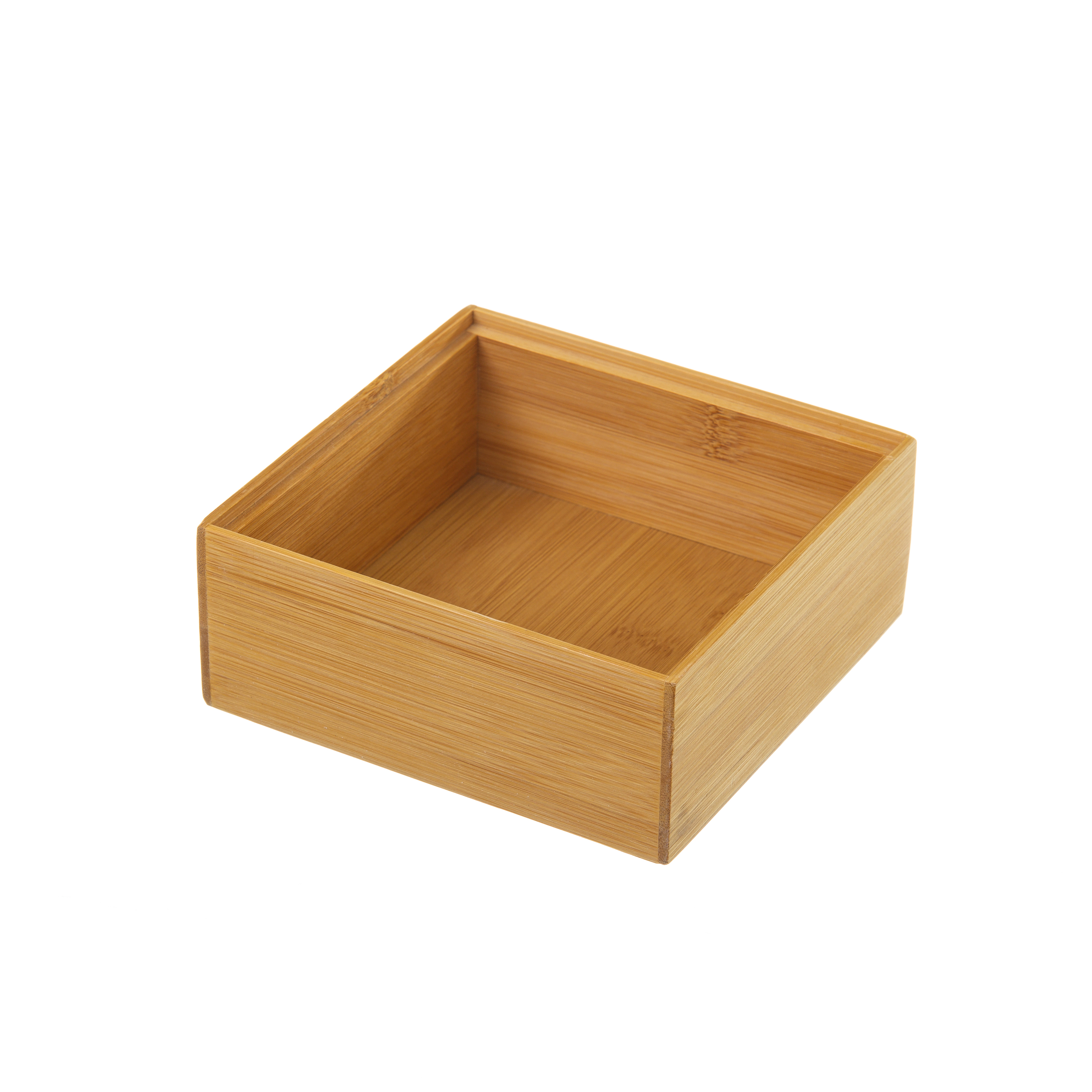 ORGANIZADOR CUADRADO BAMBÚ 15 X 15 X 6,50 CM