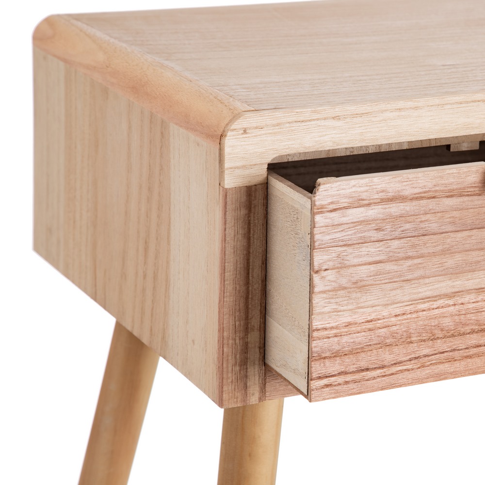 CONSOLA NATURAL MADERA-RATÃ Â N SALÃ Â N 80,00 X 40, 4