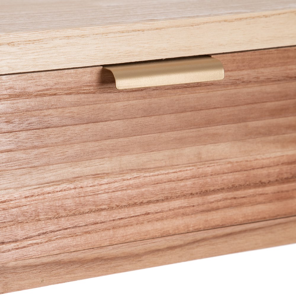 CONSOLA NATURAL MADERA-RATÃ Â N SALÃ Â N 80,00 X 40, 5