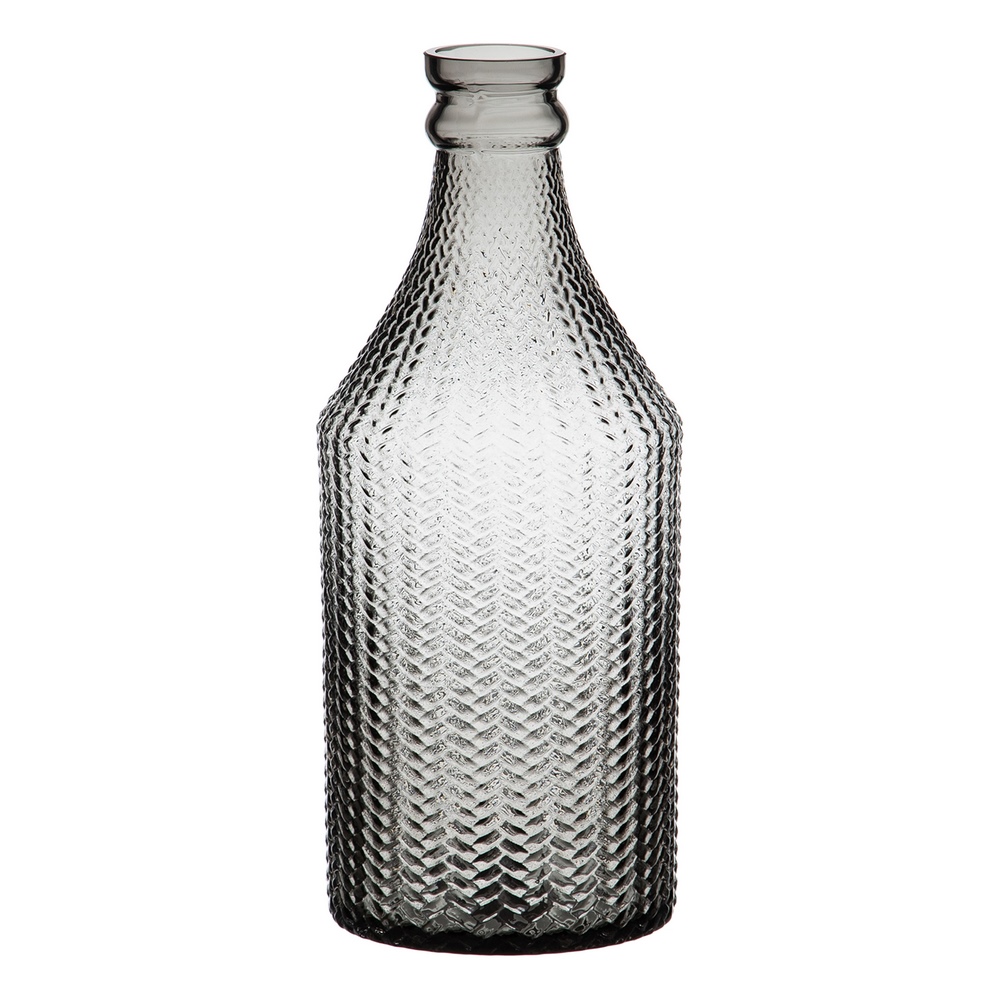 JARRÃ Â N GRIS VIDRIO DECORACIÃ Â N 11,70 X 11,70 X 