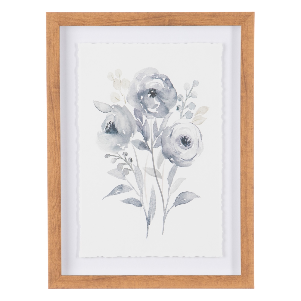 CUADRO IMPRESIÃ Â N FLORES PS/CRISTAL 30 X 2,50 X 