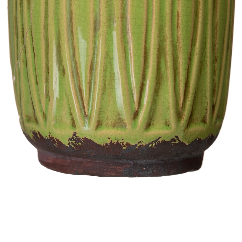 JARRÃ Â N PISTACHO CERÃ Â MICA DECORACIÃ Â N 15 X 15  5