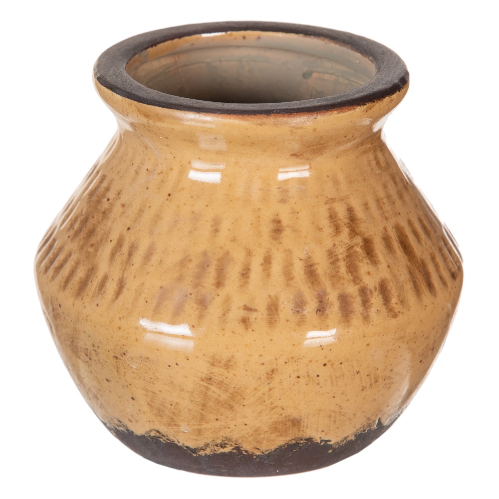 JARRÃ Â N MARRÃ Â N CERÃ Â MICA DECORACIÃ Â N 13 X 13