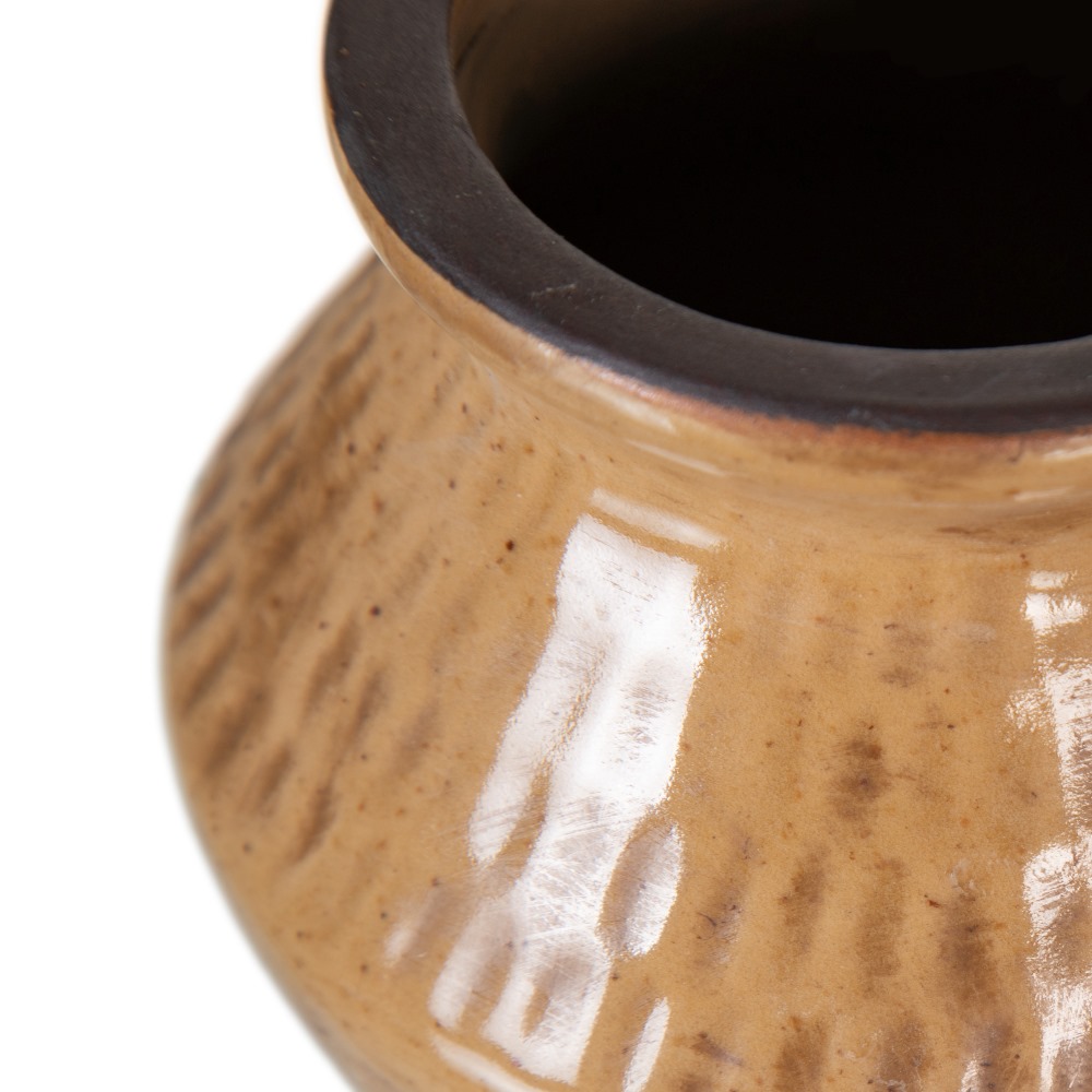 JARRÃ Â N MARRÃ Â N CERÃ Â MICA DECORACIÃ Â N 15,50 X 3