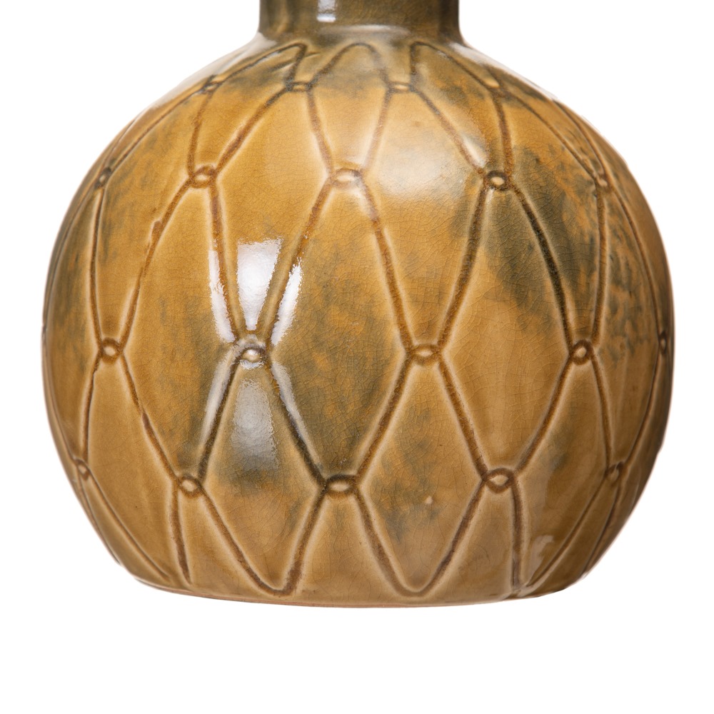 JARRÃ Â N MOSTAZA CERÃ Â MICA DECORACIÃ Â N 17,50 X 1 4
