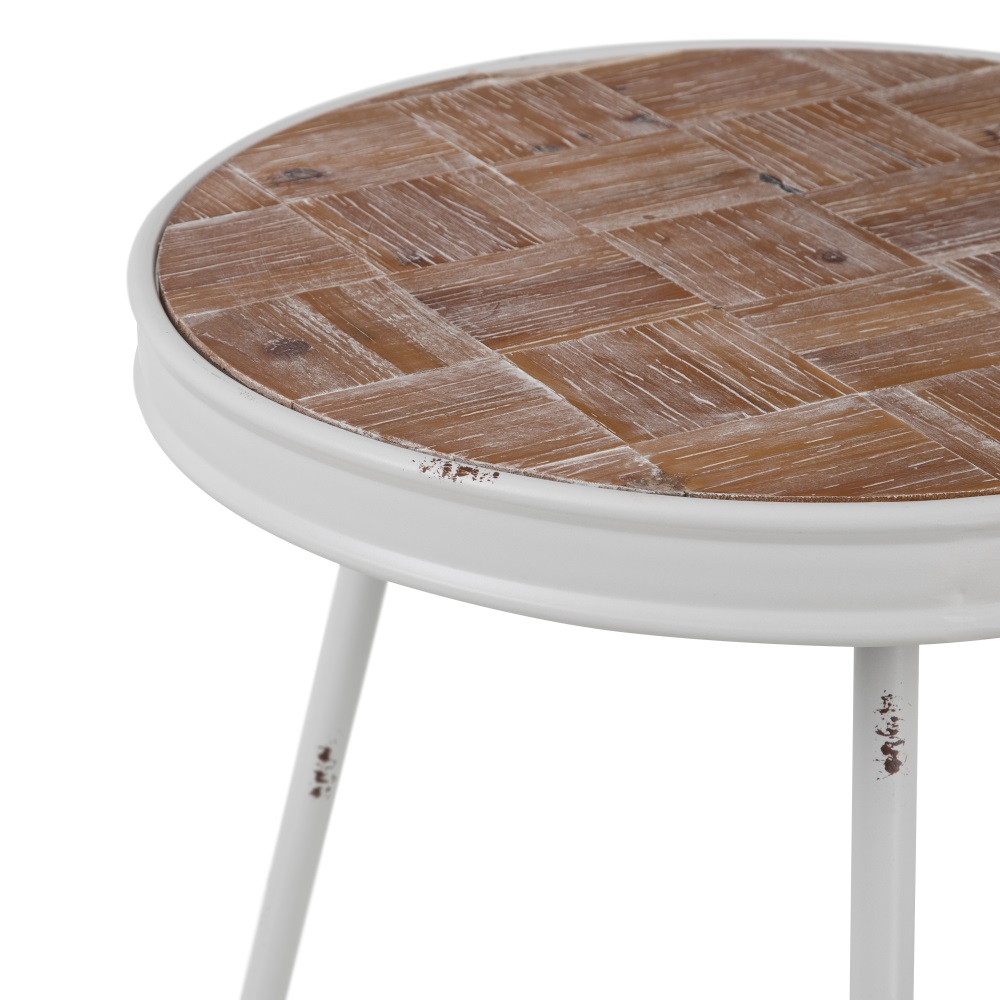 MESITA NATURAL-BLANCO METAL SALÃ Â N 50,00 X 50,00 3