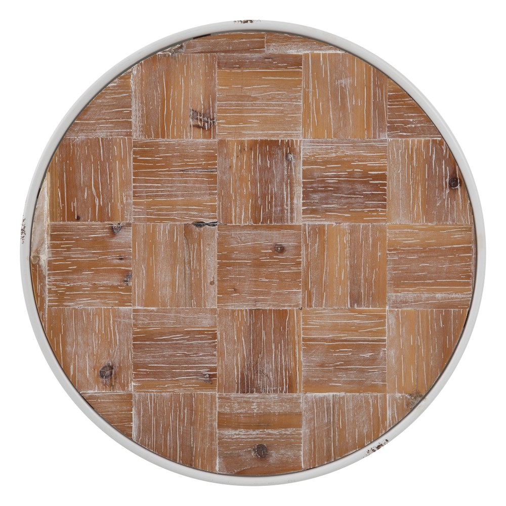 MESITA NATURAL-BLANCO METAL SALÓN 50,00 X 50,00 X 7