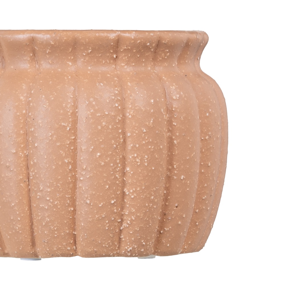 JARRÃ Â N ROSA CERÃ Â MICA DECORACIÃ Â N 15 X 14 X 4