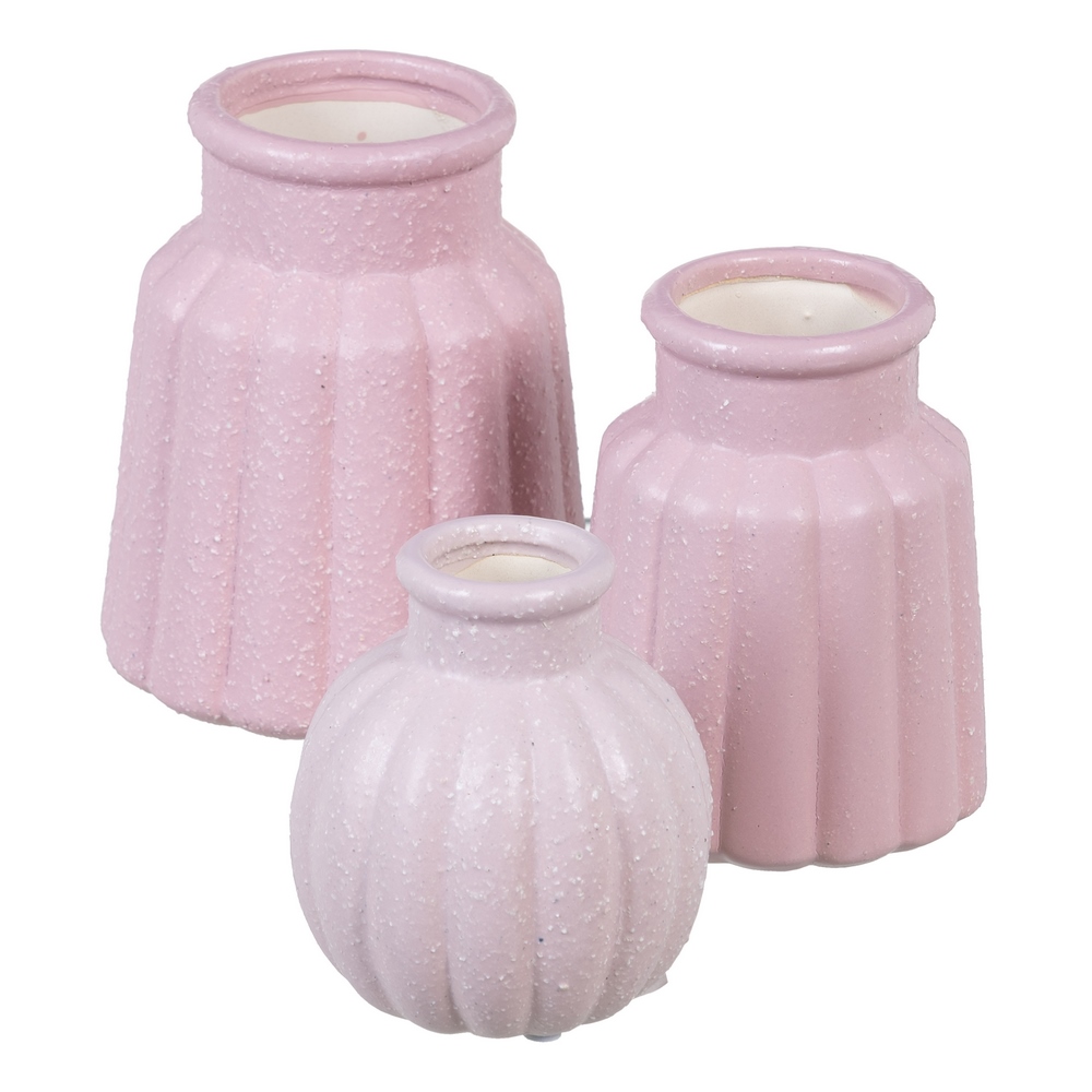 JARRÃ Â N MALVA CERÃ Â MICA DECORACIÃ Â N 11 X 11 X 3