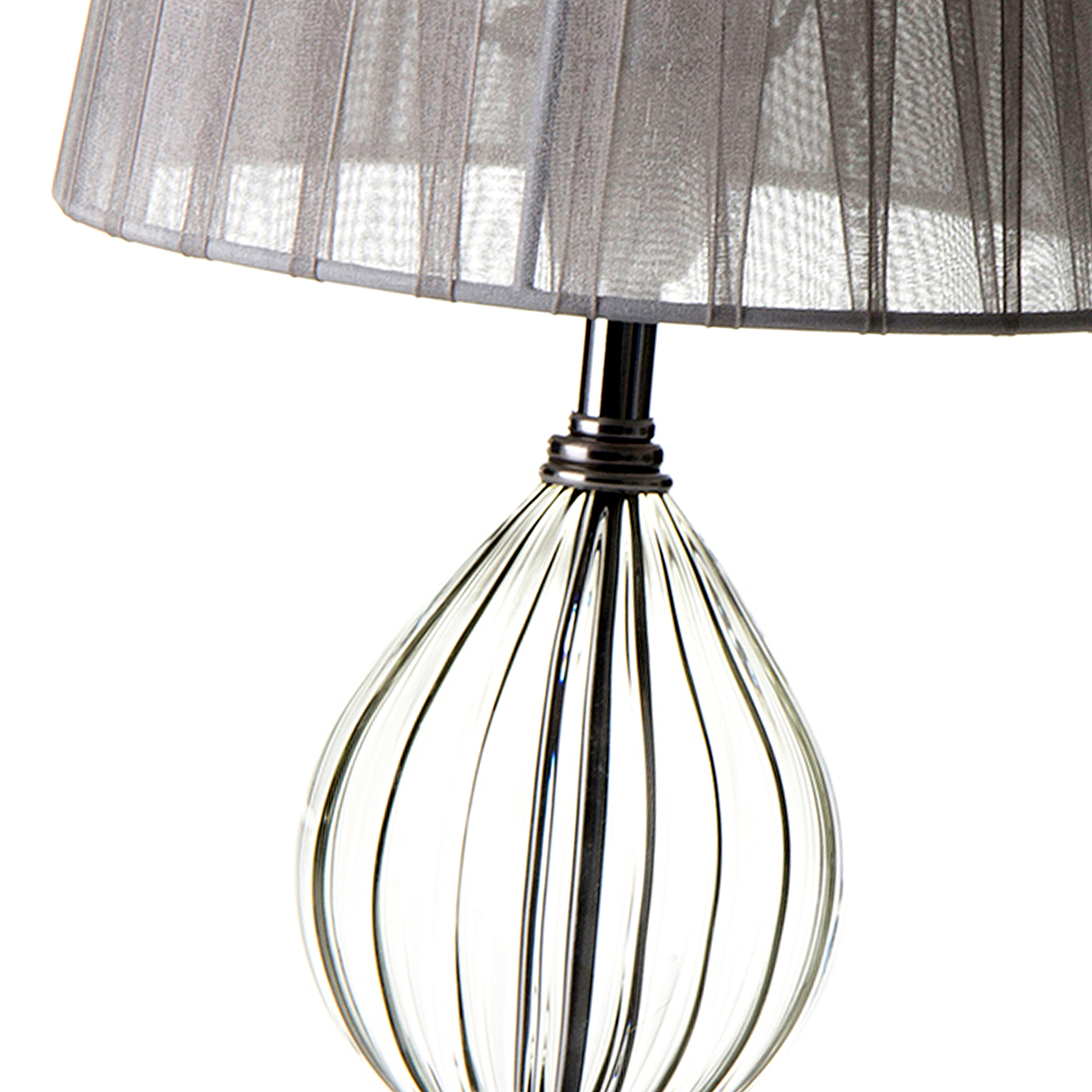 LAMPARAR METAL-CRISTAL 17.5X17.5X32CM 2