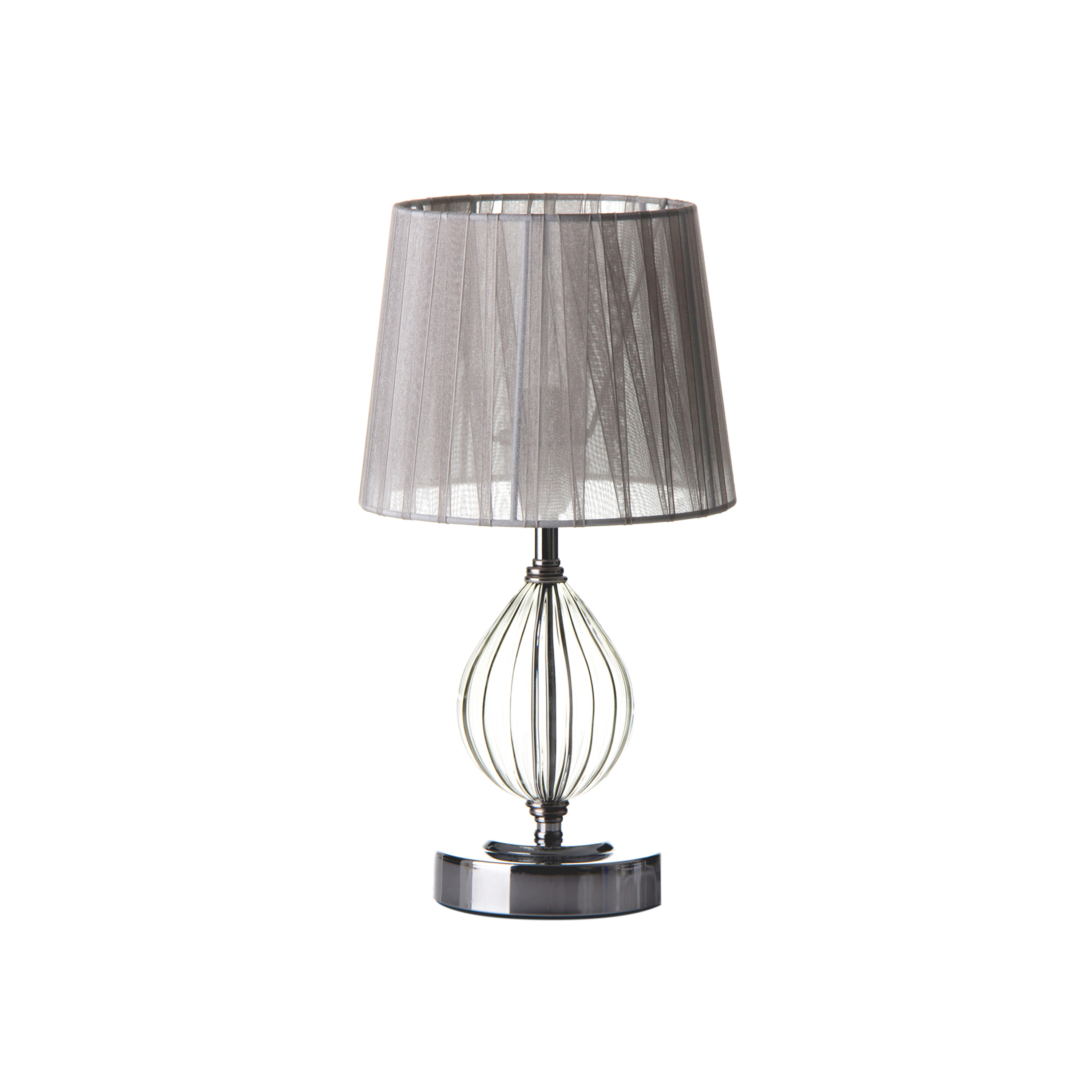 LAMPARAR METAL-CRISTAL 17.5X17.5X32CM