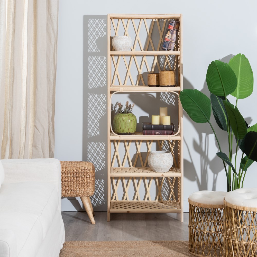 ESTANTERÃ Â A NATURAL BAMBÃ Â  SALÃ Â N 64 X 34,50 X  4