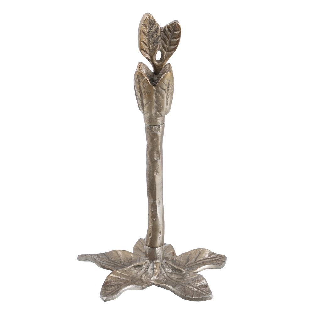 PORTAVELAS ORO ALUMINIO DECORACIÃ Â N 14 X 14 X 24  3