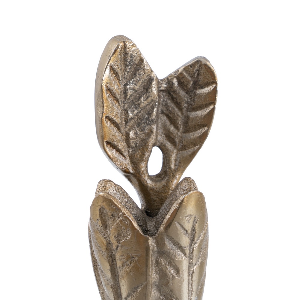 PORTAVELAS ORO ALUMINIO DECORACIÃ Â N 14 X 14 X 24  4