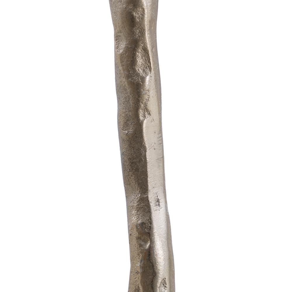 PORTAVELAS ORO ALUMINIO DECORACIÓN 14 X 14 X 24 CM 6