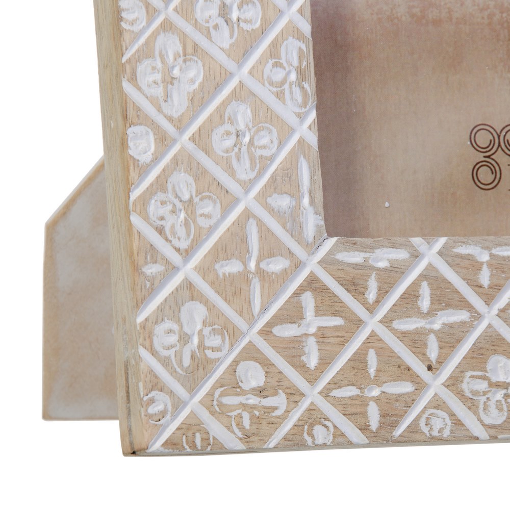 PORTAFOTOS 13X18 BLANCO ROZADO MADERA 21 X 2 X 26 4