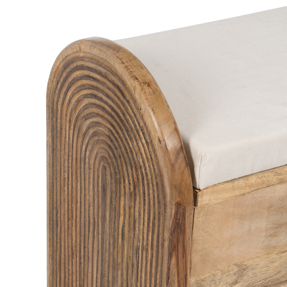 BANQUETA-BAÃ Â L NATURAL TEJIDO-MADERA 100,00 X 35, 4