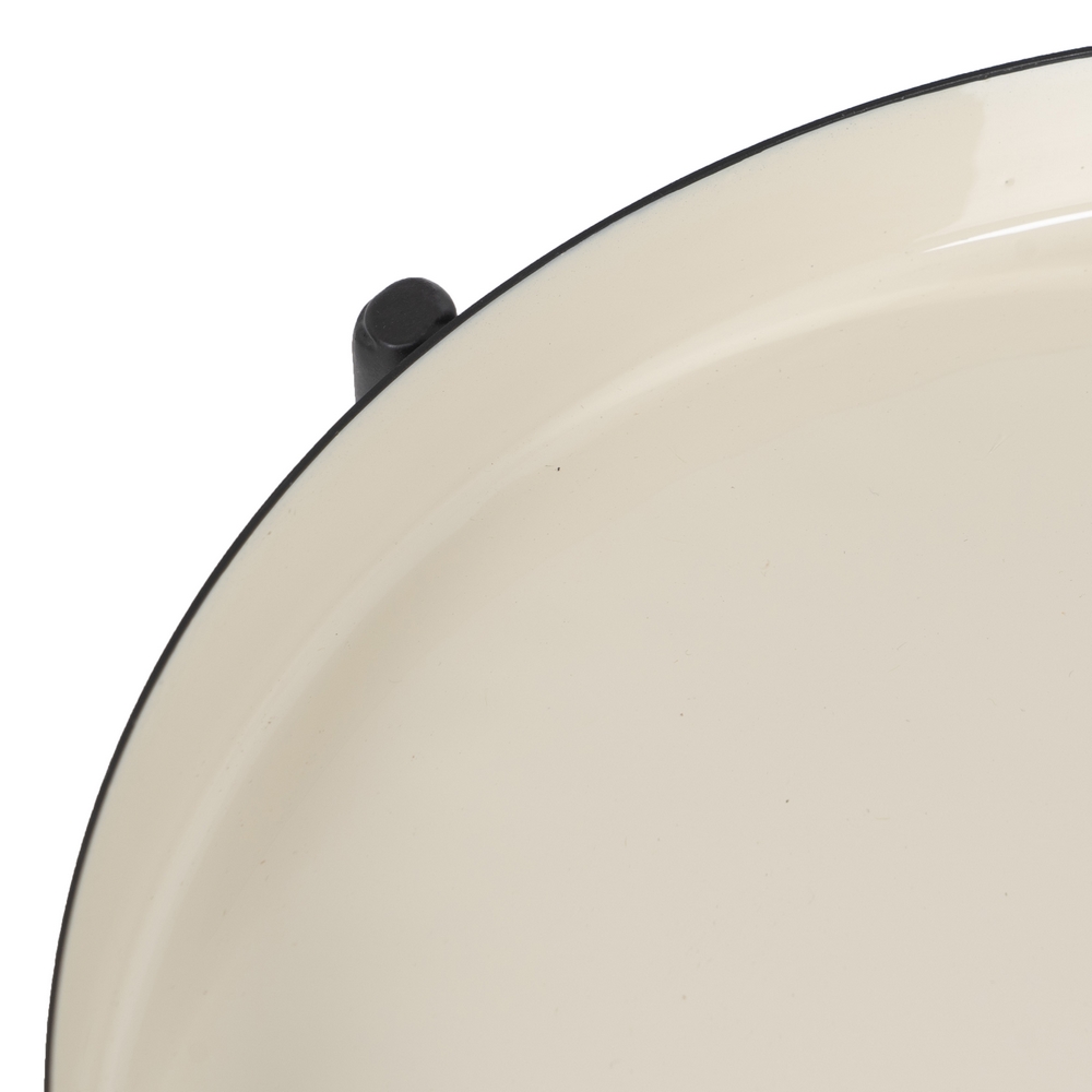 MESA AUXILIAR NEGRO-TAUPE HIERRO SALÓN 30 X 30 X 4 6