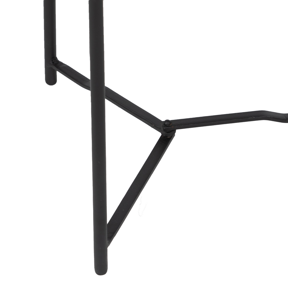 MESA AUXILIAR NEGRO-VERDE HIERRO SALÓN 35,50 X 35, 6