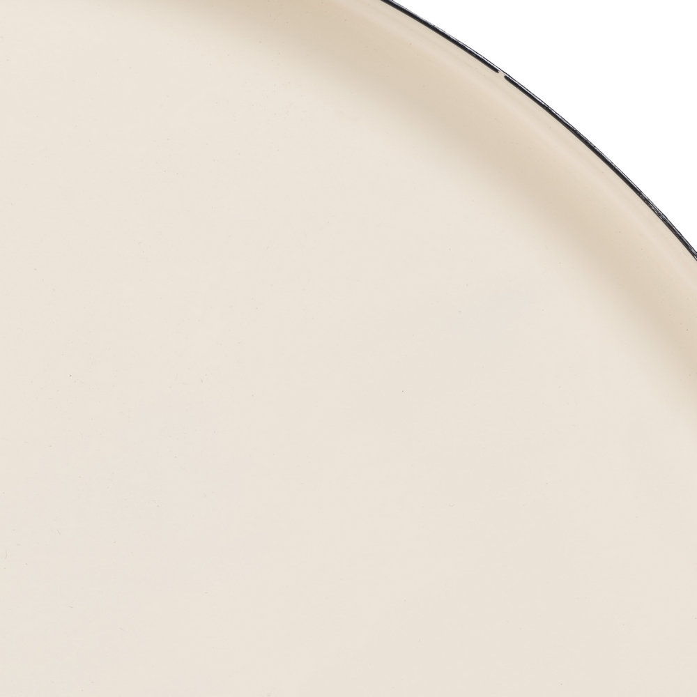 MESA AUXILIAR NEGRO-CREMA HIERRO SALÓN 40,50 X 40, 8