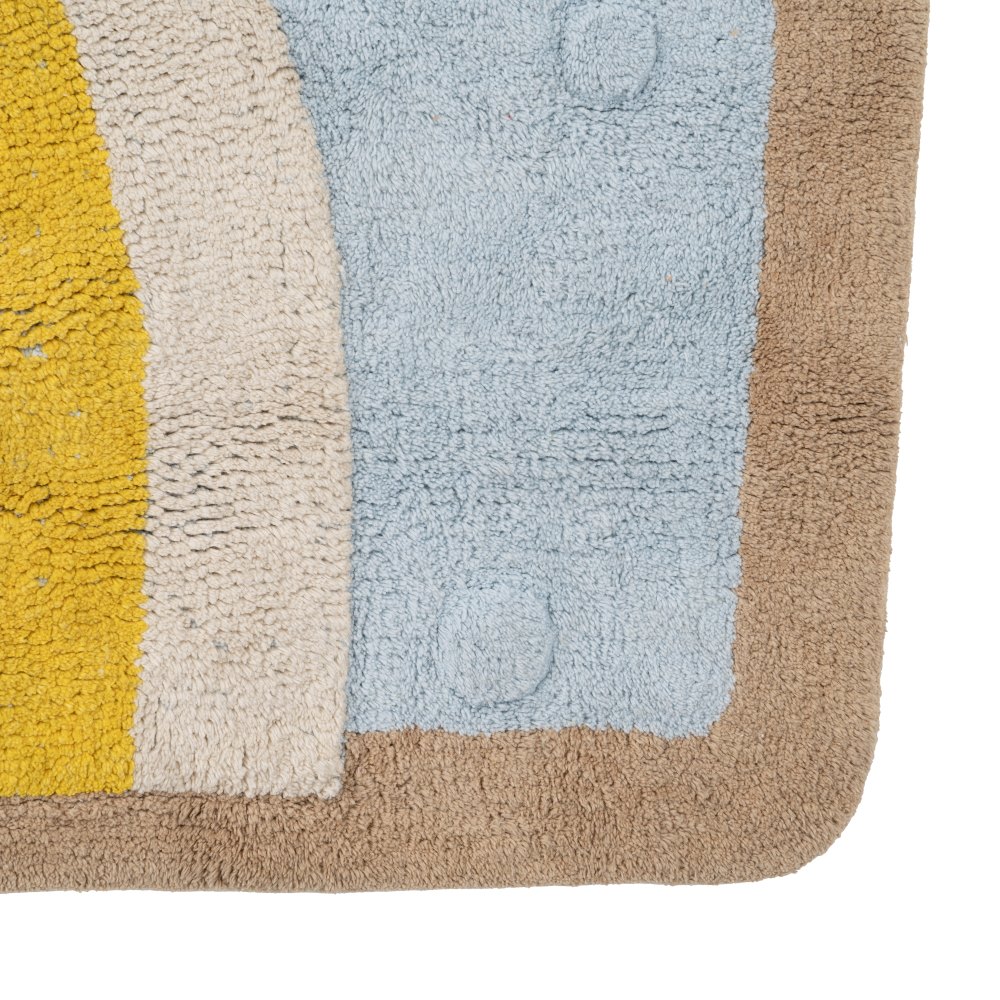 ALFOMBRA CIRCO AZUL ALGODÃ Â N INFANTIL 150 X 110  3