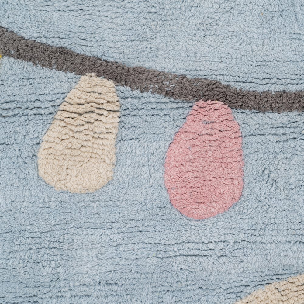 ALFOMBRA CIRCO AZUL ALGODÃ Â N INFANTIL 150 X 110  4