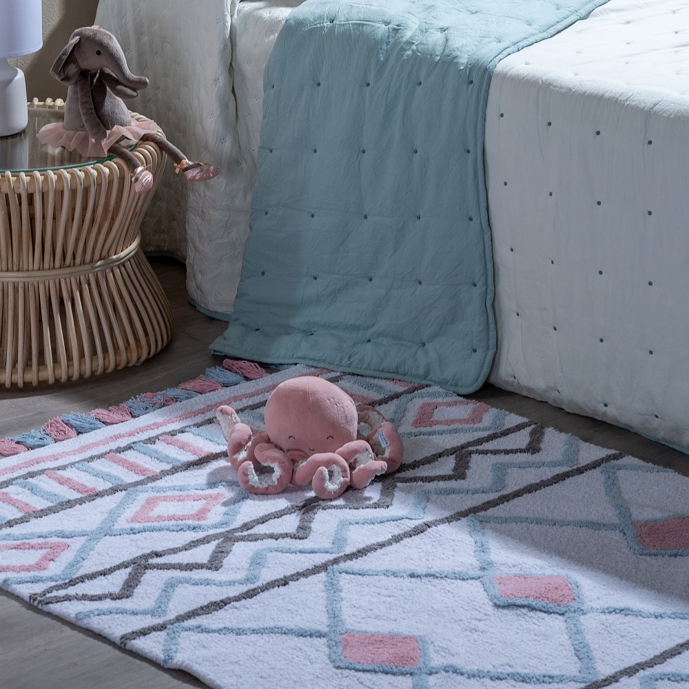 ALFOMBRA Ã Â TNICO ALGODÃ Â N INFANTIL 135 X 10 2