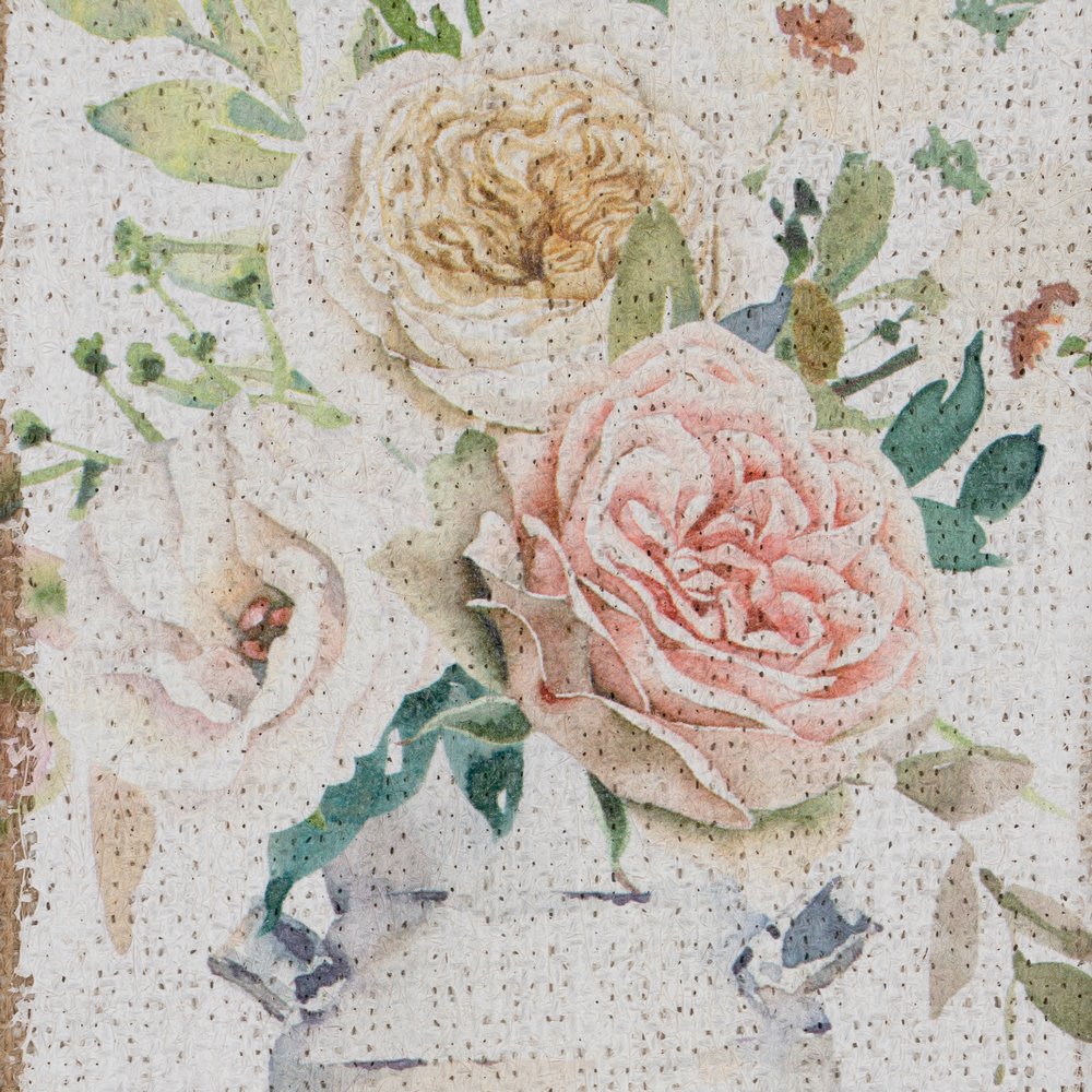 CUADRO IMPRESIÃ Â N JARRÃ Â N 3FLOR DM 20,00 X 2,00  3