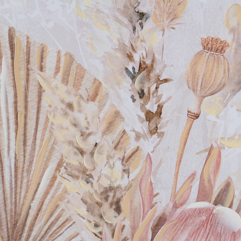 PINTURA JARRÃ Â N ASA  ROSA-CREMA 60,00 X 3,50 X 90 3