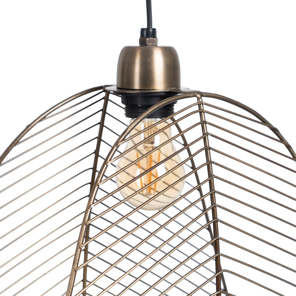 LÃ Â MPARA TECHO ORO VIEJO METAL 31 X 16 X 47  3