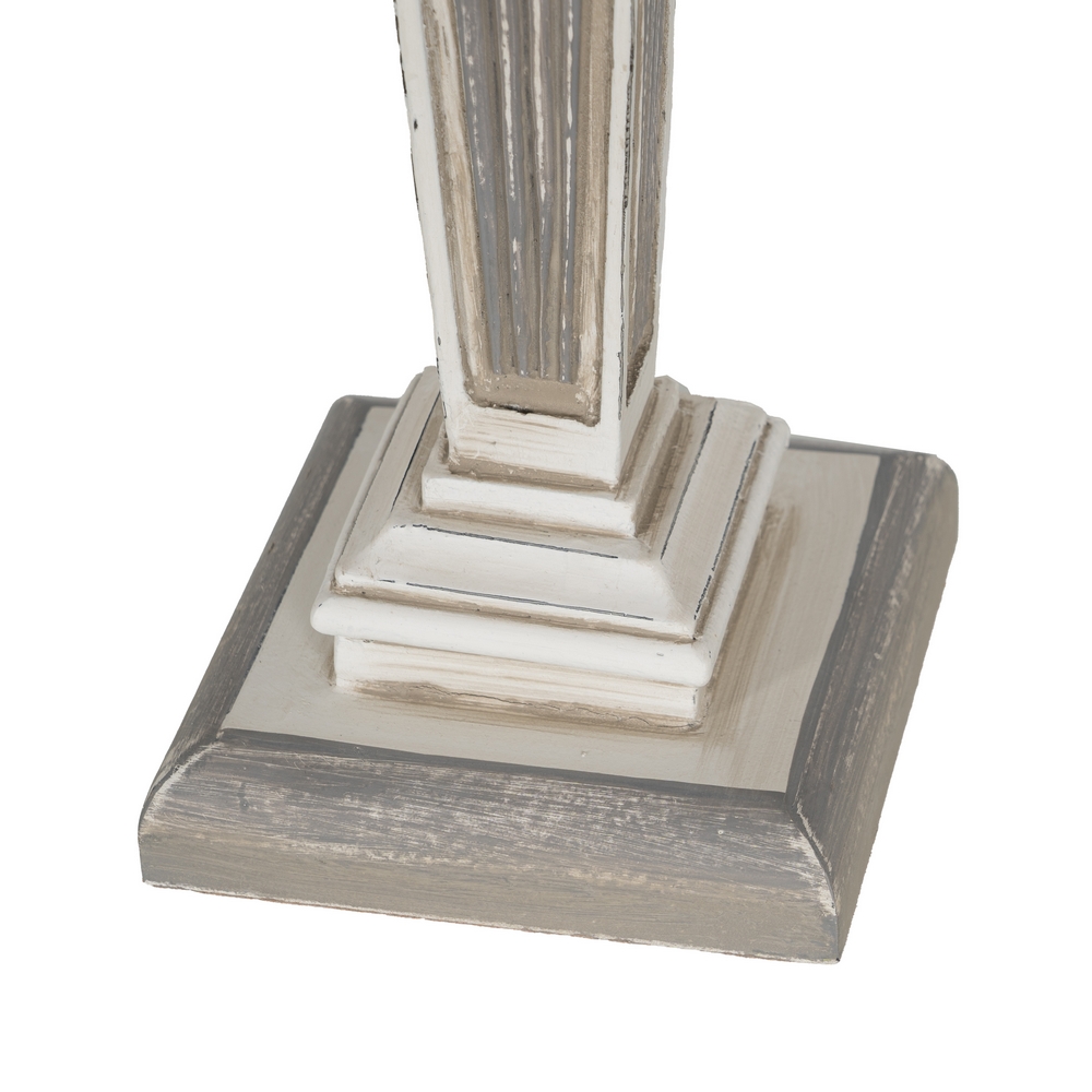 LÁMPARA MESA GRIS RESINA-TEJIDO 35,00 X 35,00 X 72 7