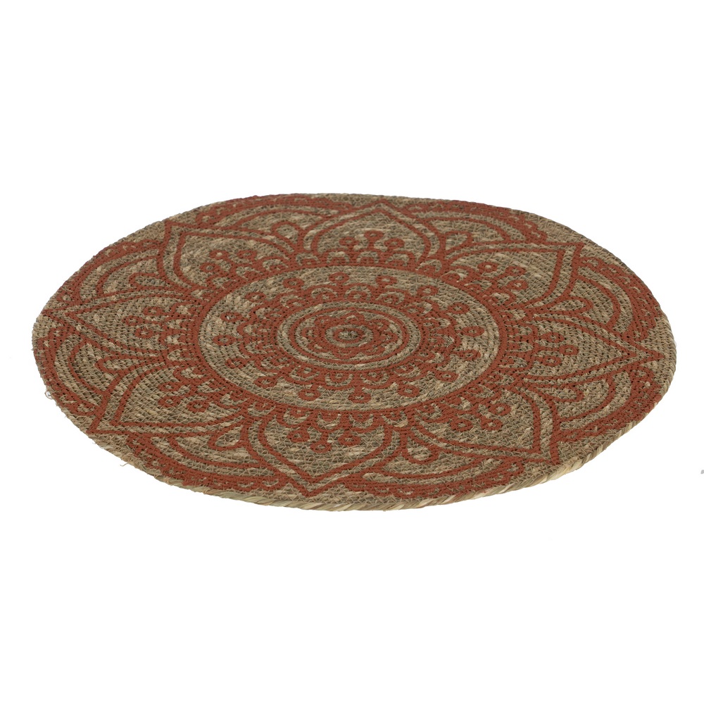 SALVAMANTEL IMPRESO TERRACOTA FIBRA 38 X 38 CM 2