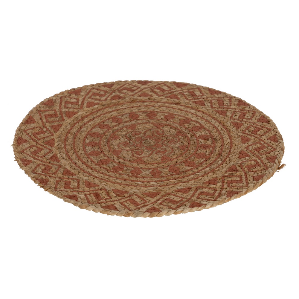 SET 4 SALVAMANTEL IMPRESO TERRACOTA FIBRA 38 X 38 2