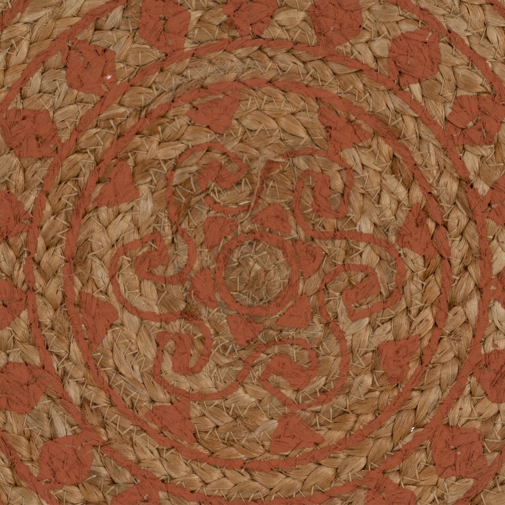 SET 4 SALVAMANTEL IMPRESO TERRACOTA FIBRA 38 X 38 3