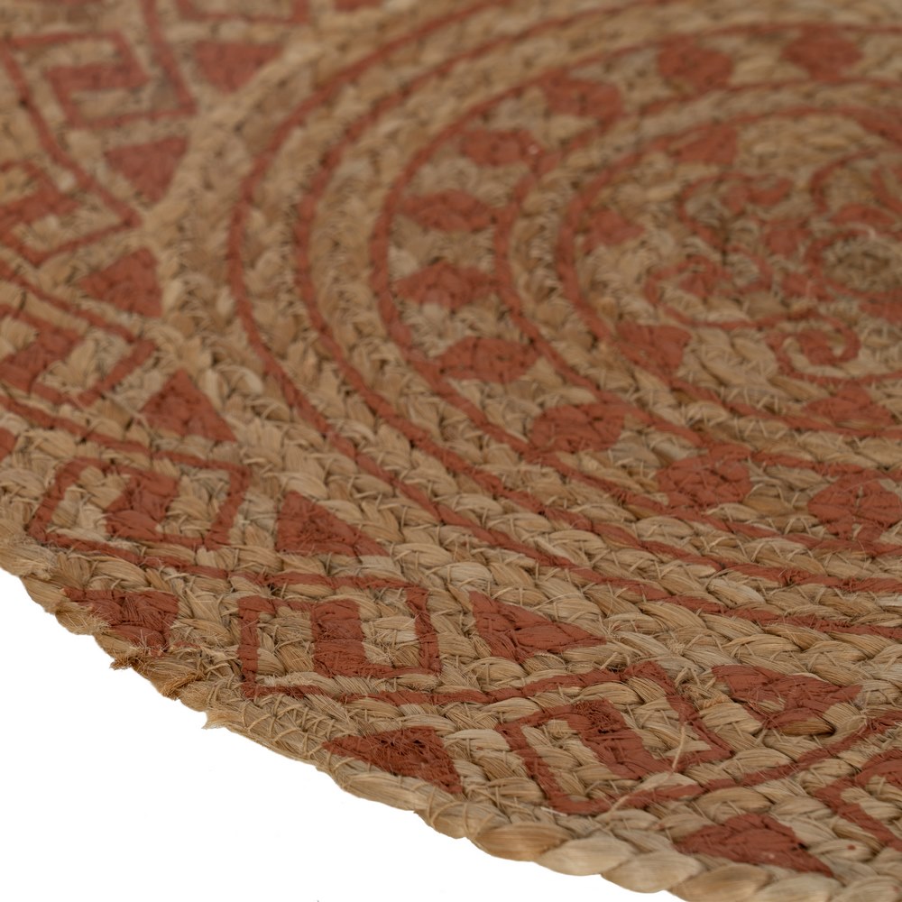 SET 4 SALVAMANTEL IMPRESO TERRACOTA FIBRA 38 X 38 4