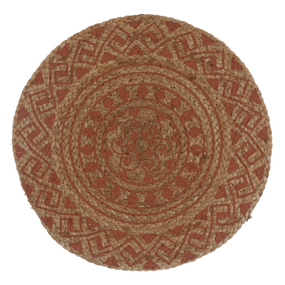SET 4 SALVAMANTEL IMPRESO TERRACOTA FIBRA 38 X 38