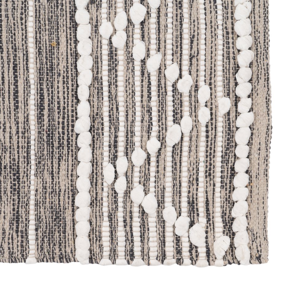 ALFOMBRA GRIS-BLANCO POLIESTER-ALGODÃ Â N 80 X 150  2