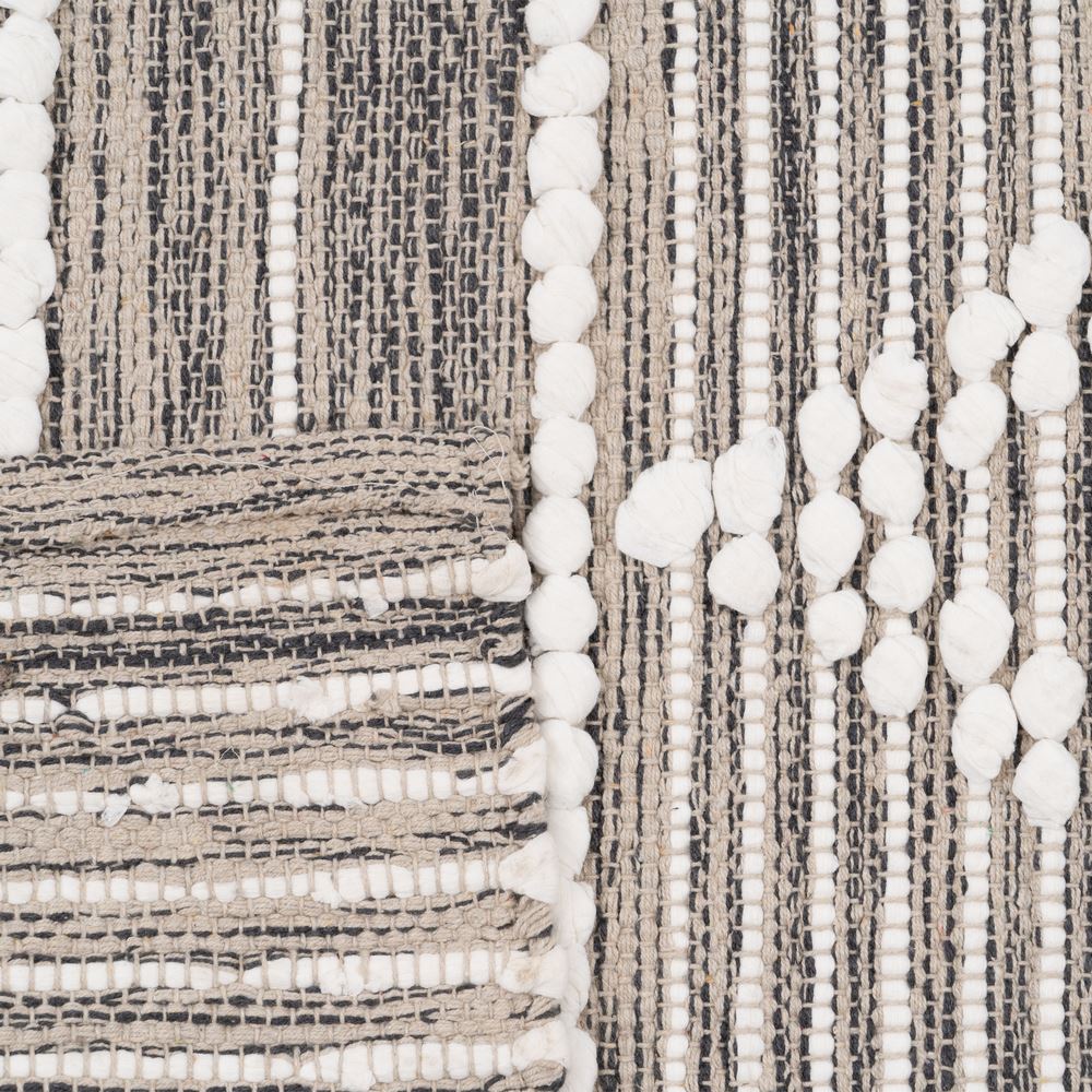 ALFOMBRA GRIS-BLANCO POLIESTER-ALGODÃ Â N 80 X 150  5