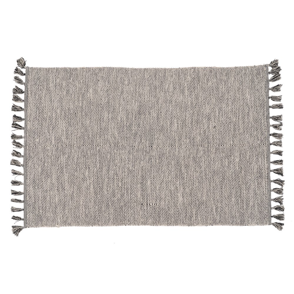 ALFOMBRA GRIS POLIESTER-ALGODÃ Â N 120 X 180 